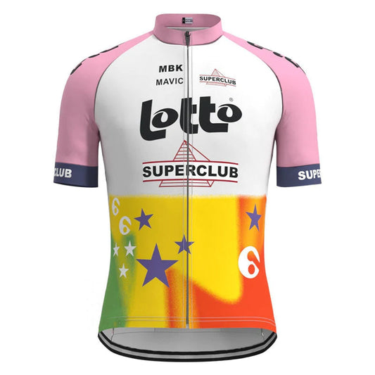 Maillot de cyclisme rétro Lotto Superclub