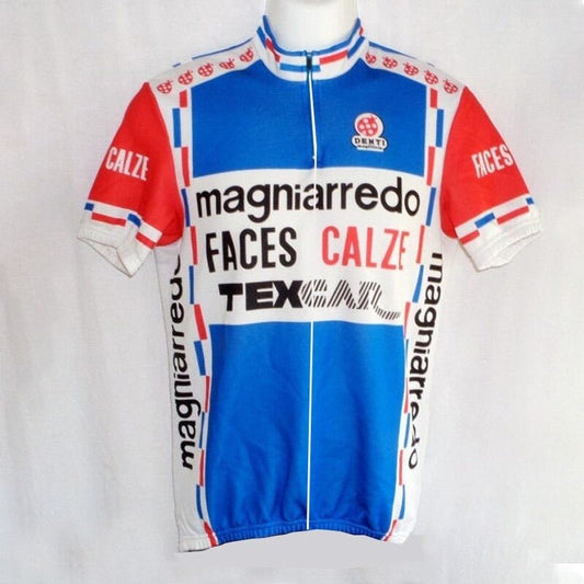 Magniarredo-Faces-Calze-Texcar Maillot de Cyclisme Rétro