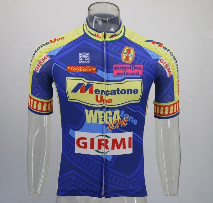Maillot de Cyclisme Rétro Mercatone Uno Wega