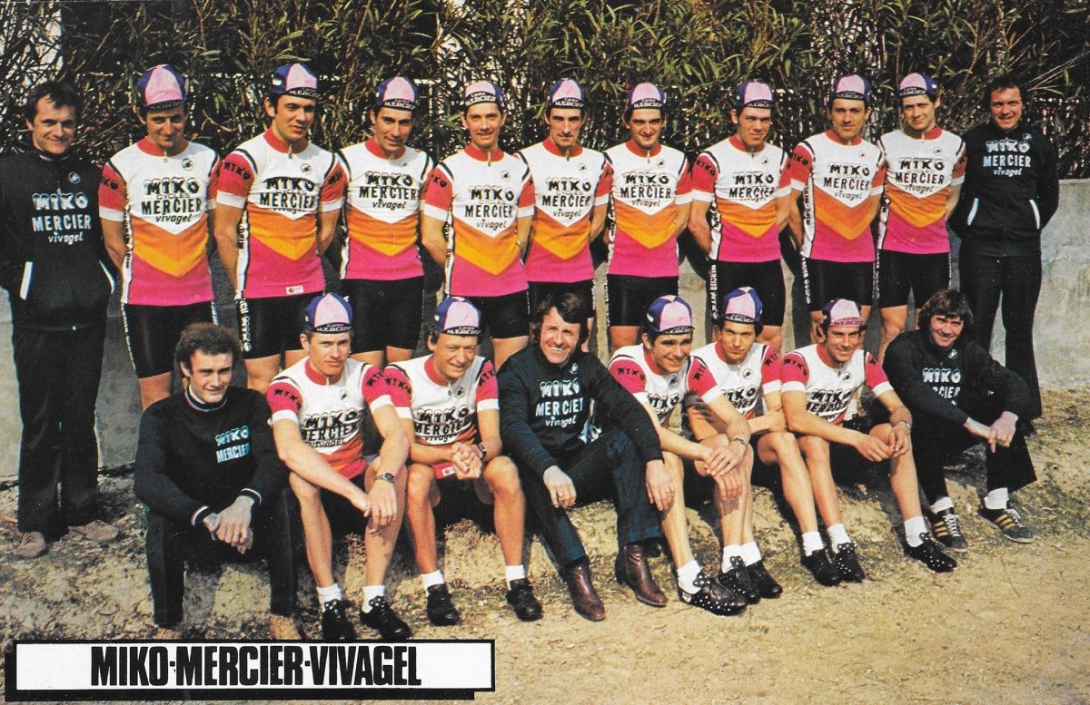 Maillot de Cyclisme Rétro Mercier Miko 1981