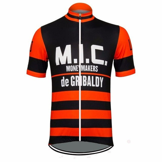 Maillot de cyclisme rétro Gribaldy M.I.C. Moneymakers