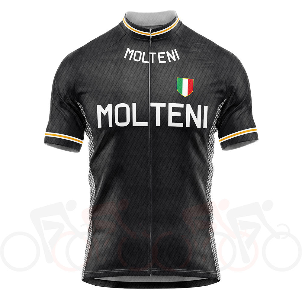 Maillot de Cyclisme Rétro à Manches Courtes Molteni