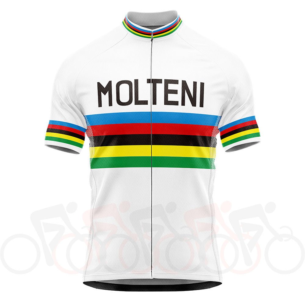 Maillot de cyclisme rétro Molteni Champion du Monde - Merckx