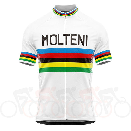 Maillot de cyclisme rétro Molteni Champion du Monde - Merckx
