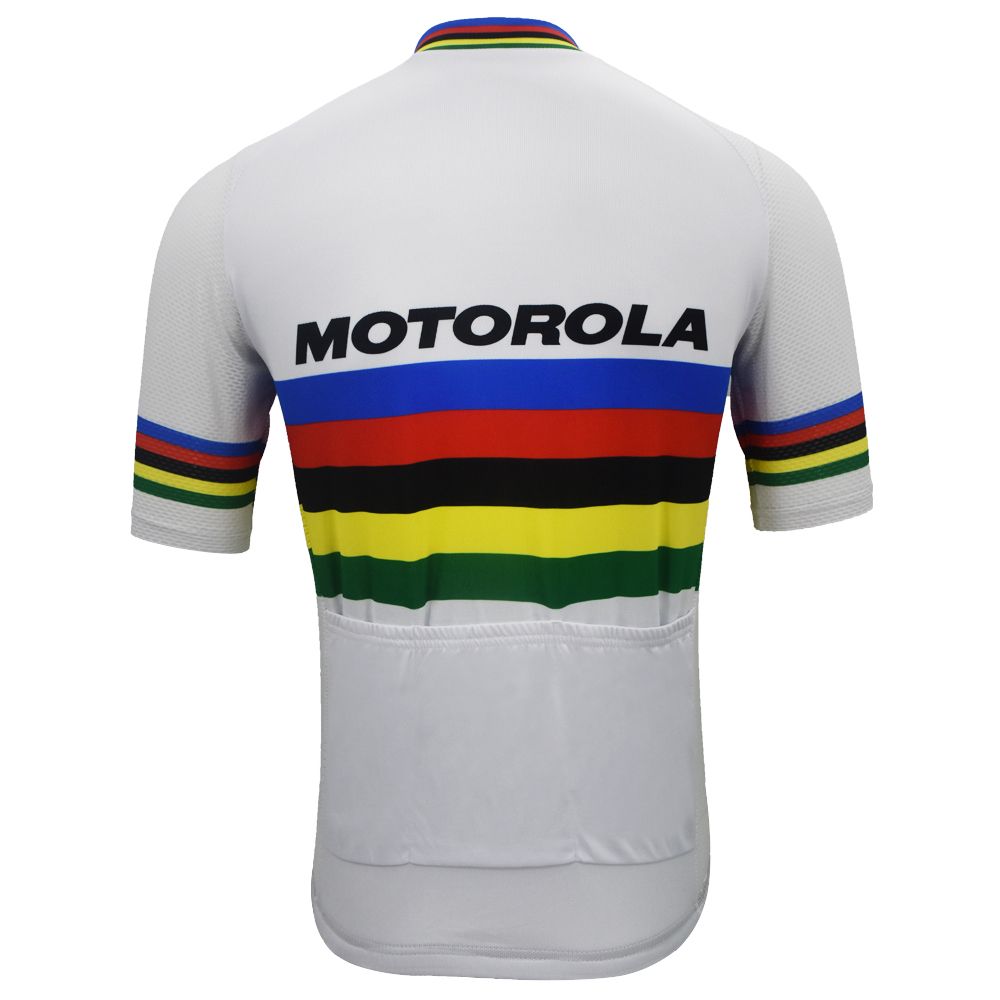 Maillot de cyclisme rétro Motorola Champion du Monde - Armstrong
