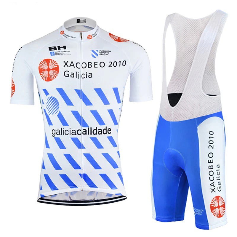 Maillot de Cyclisme Rétro Xacobeo Galicia 2010 Ensemble