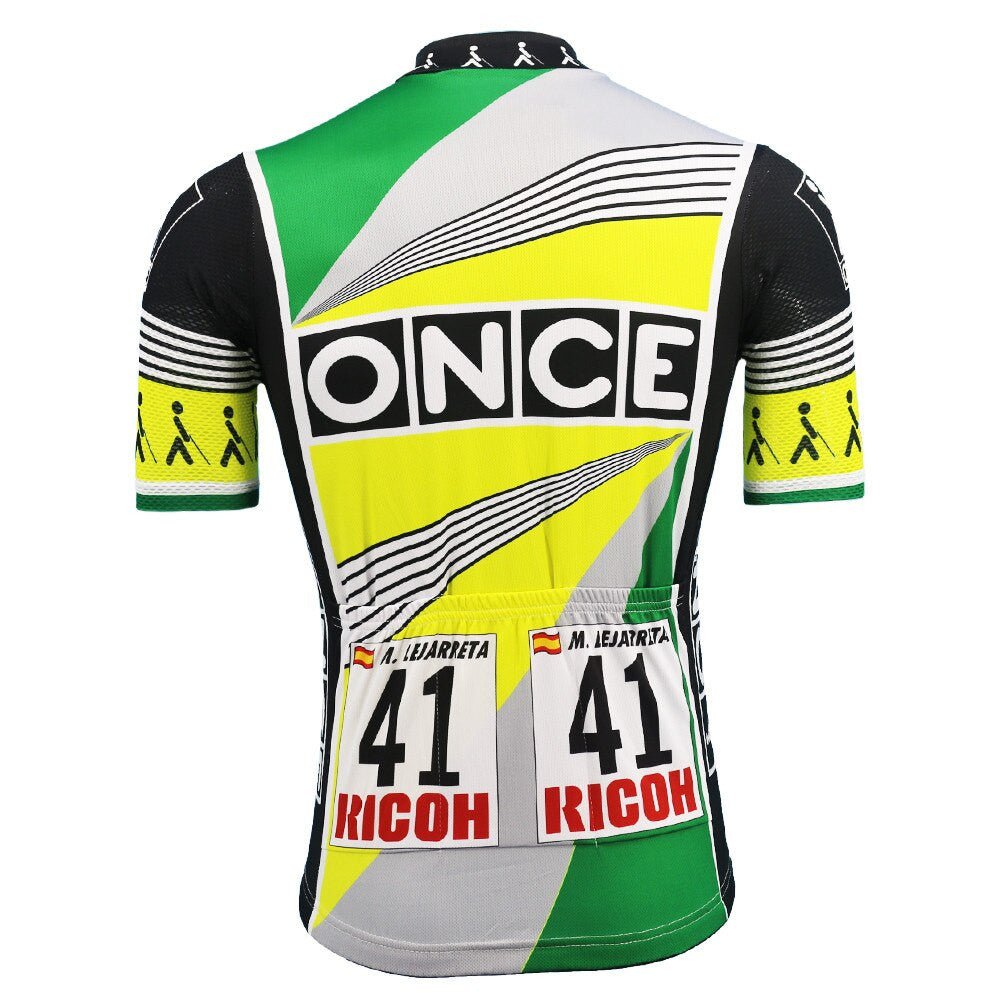 Maillot de cyclisme rétro ONCE 1990