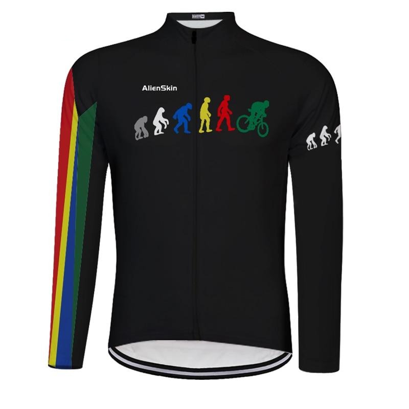 L'évolution de l'homme Maillot de cyclisme rétro