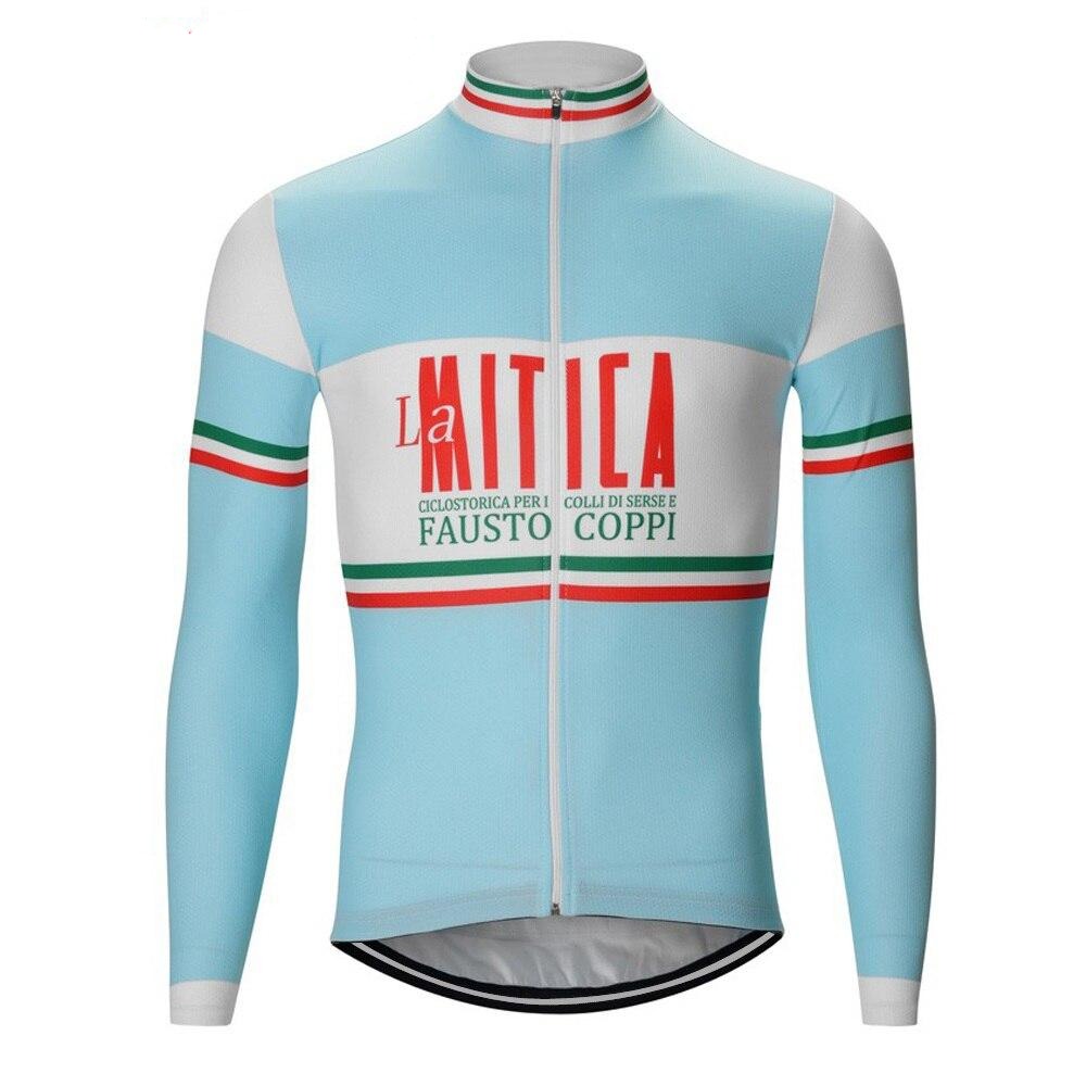 Maillot de Cyclisme Rétro Fausto Coppi La Mitica (avec Option Polaire)