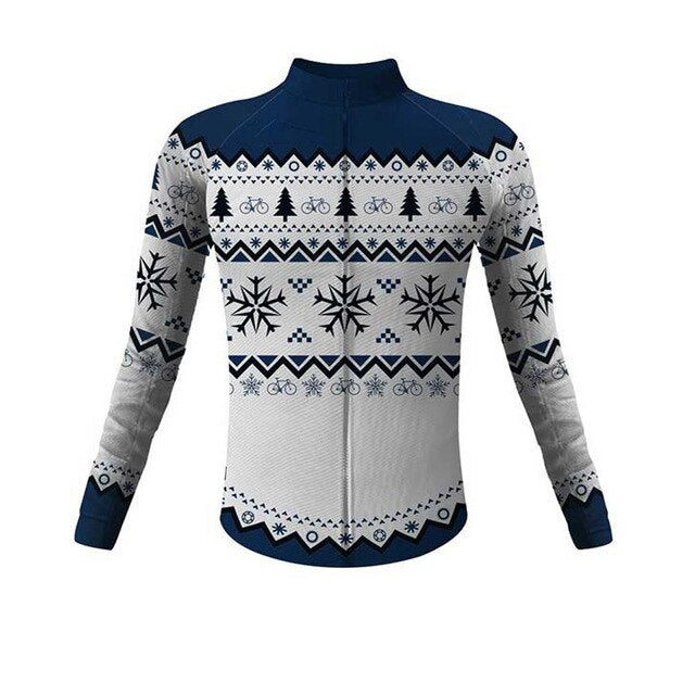 Maillot de Cyclisme Thématique Pull de Noël (Option Été)