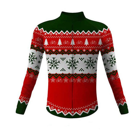 Maillot de Cyclisme Thématique Pull de Noël (Option Été)