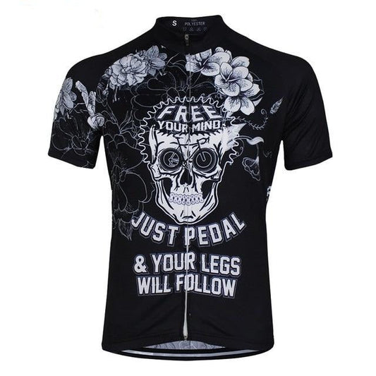 Maillot de cyclisme Just Pedal Skull