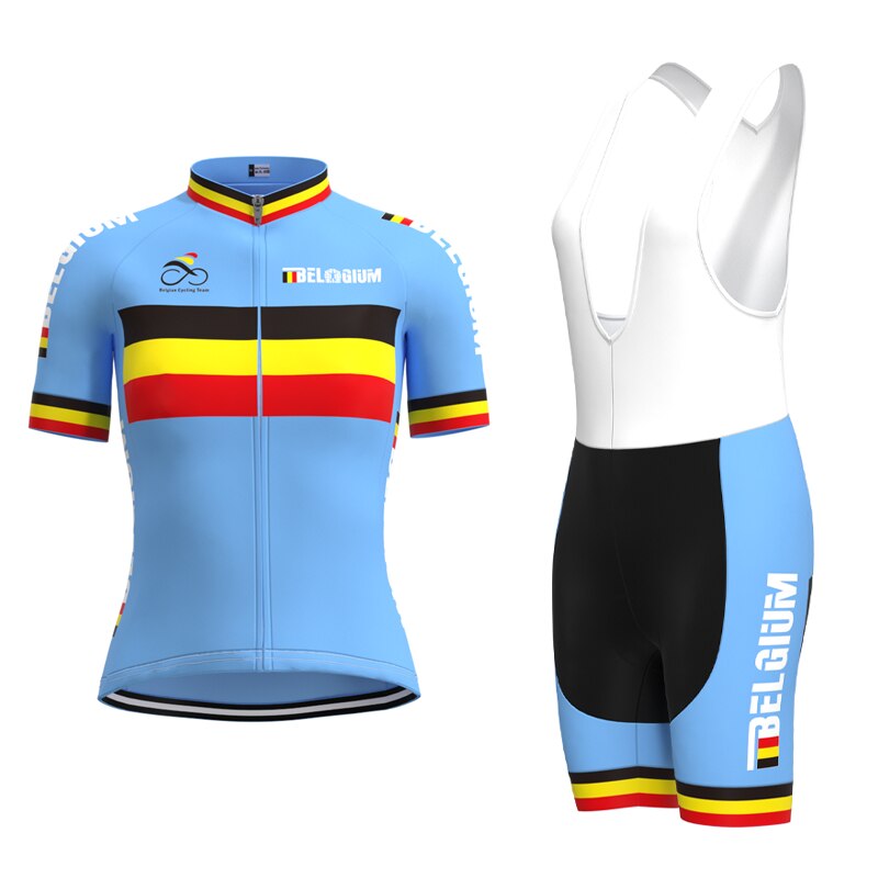 Maillot de cyclisme rétro de l'équipe féminine de cyclisme de Belgique