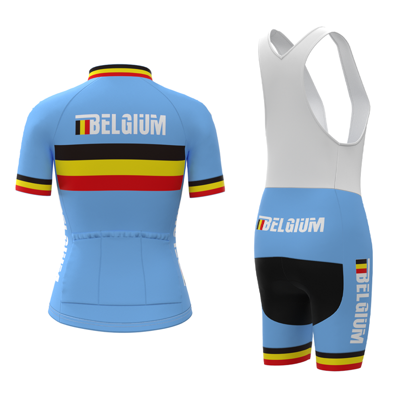 Maillot de cyclisme rétro de l'équipe féminine de cyclisme de Belgique