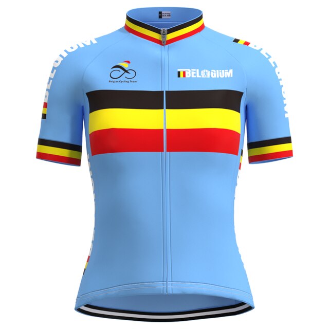 Maillot de cyclisme rétro de l'équipe féminine de cyclisme de Belgique