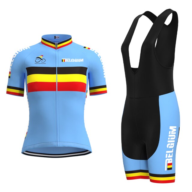Maillot de cyclisme rétro de l'équipe féminine de cyclisme de Belgique