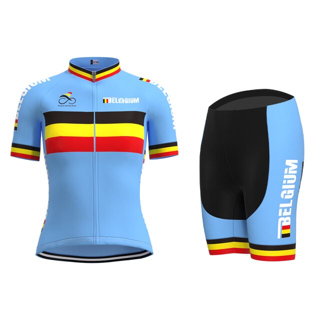 Maillot de cyclisme rétro de l'équipe féminine de cyclisme de Belgique