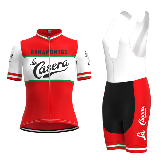 Ensemble de maillot de cyclisme rétro La Casera-Bahamontes pour femmes