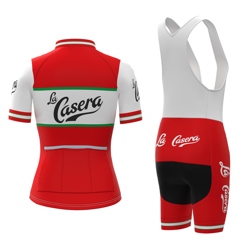 Ensemble de maillot de cyclisme rétro La Casera-Bahamontes pour femmes