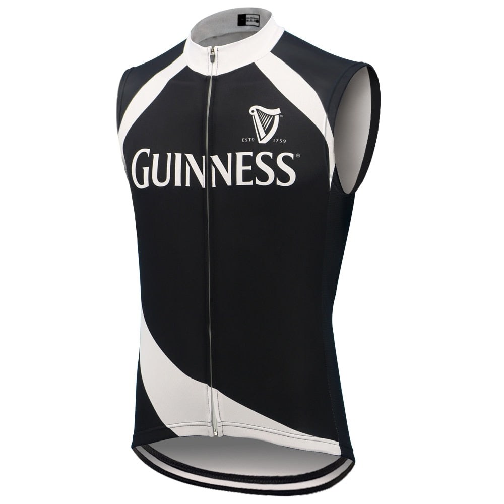 Gilet de cyclisme noir Guinness