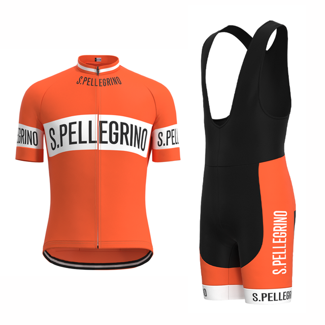 Ensemble Maillot de Cyclisme Rétro San Pellegrino