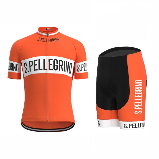 Ensemble Maillot de Cyclisme Rétro San Pellegrino