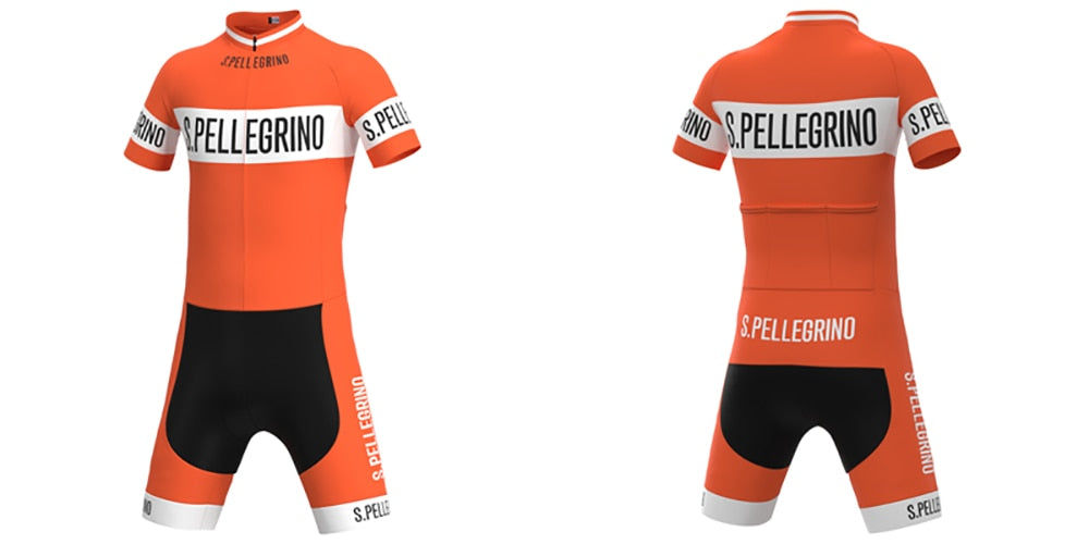 Ensemble Maillot de Cyclisme Rétro San Pellegrino