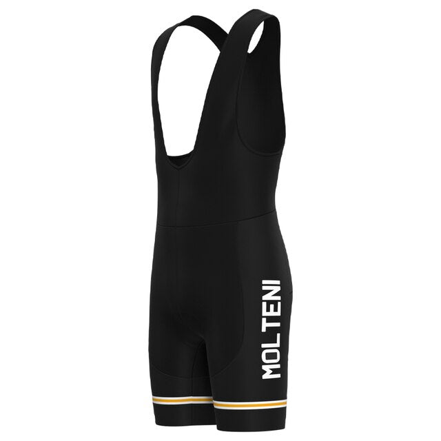 Ensemble de Maillot de Cyclisme Rétro Noir Molteni