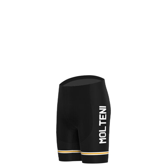 Ensemble de Maillot de Cyclisme Rétro Noir Molteni
