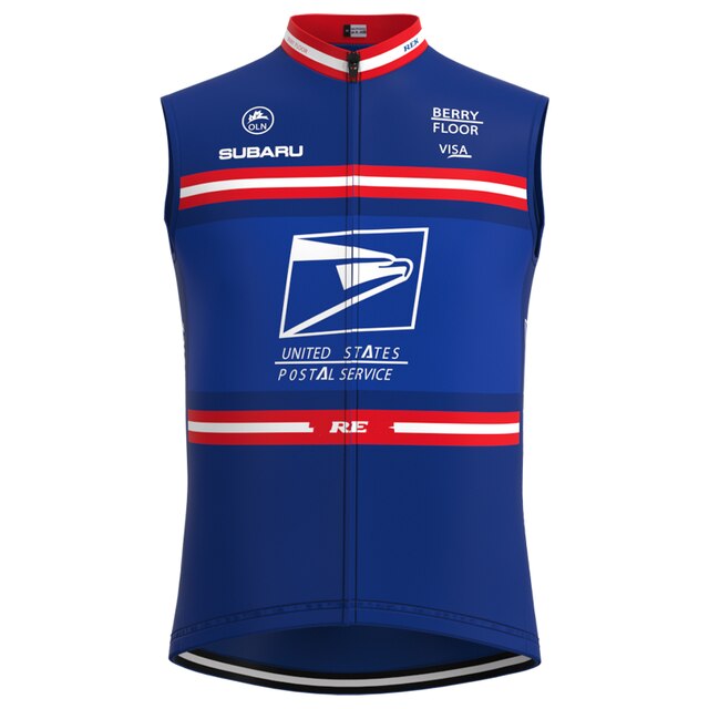 Ensemble Maillot de Cyclisme Professionnel à Manches Courtes de l'Équipe du Service Postal des États-Unis