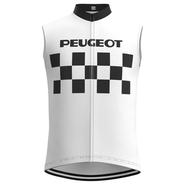 Ensemble de Maillot de Cyclisme Rétro Peugeot Classique des Années 1960