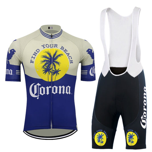 Ensemble de Maillot de Cyclisme Rétro Corona Beer