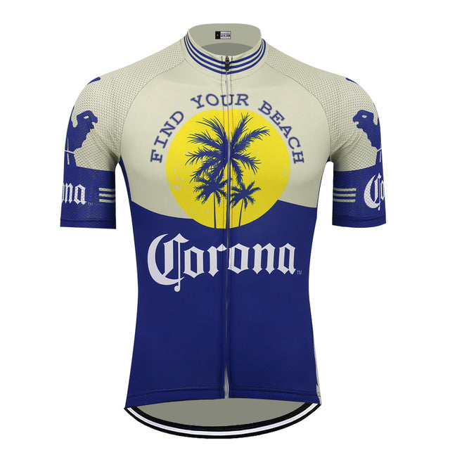 Ensemble de Maillot de Cyclisme Rétro Corona Beer