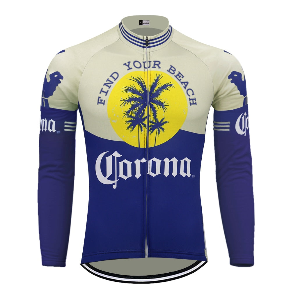 Maillot de Cyclisme Rétro Corona Beer (avec Option Polaire)
