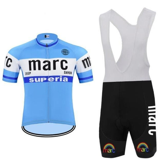 Ensemble de Maillot de Cyclisme Rétro Marc Superia