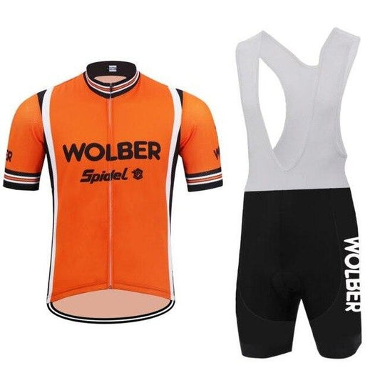 Ensemble de Maillot de Cyclisme Rétro Wolber Spidel