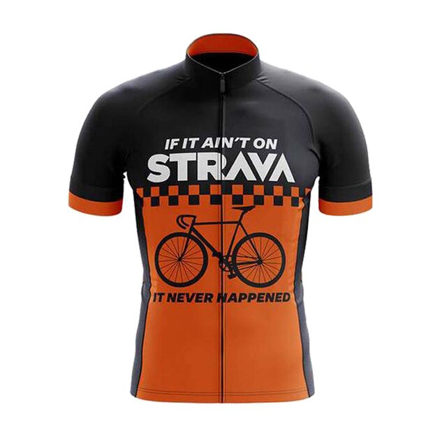 Maillot de Cyclisme "Si Ce N'est Pas Sur Strava"