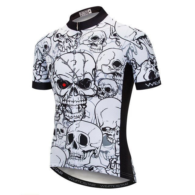 Maillot de Cyclisme Crâne Œil Rouge