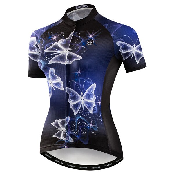 Maillot de cyclisme femme papillon