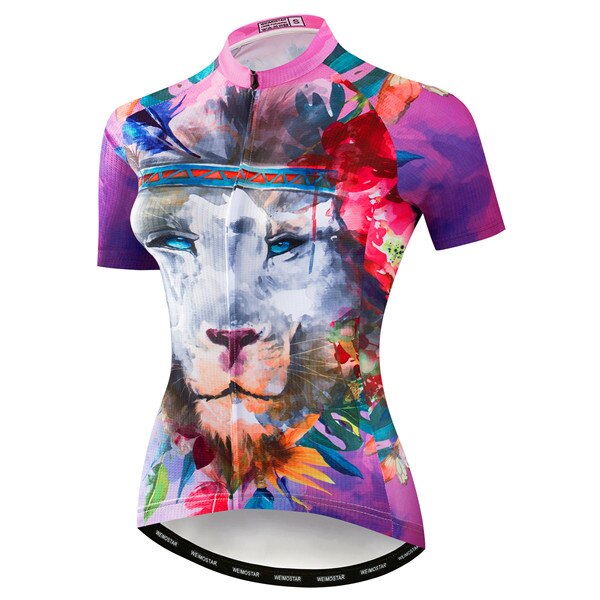 Maillot de Cyclisme Femme Lion Éclatant