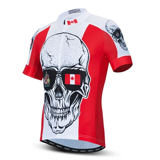 Maillot de Cyclisme Crâne Canada