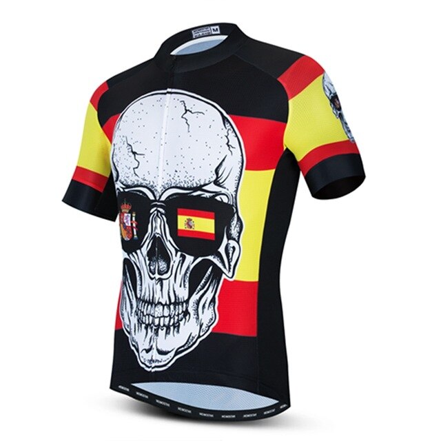 Maillot de cyclisme crâne Espagne