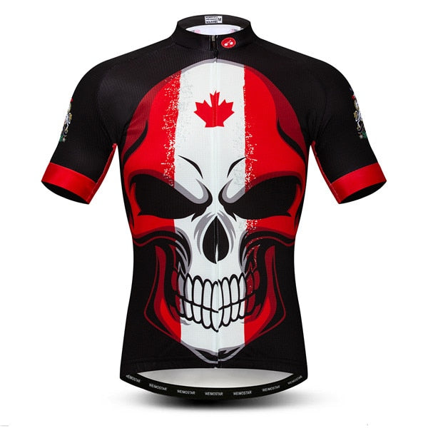 Maillot de Cyclisme Crâne Canada