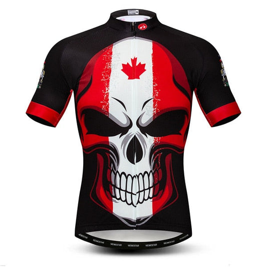 Maillot de Cyclisme Crâne Canada