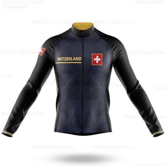 Maillot de cyclisme à manches longues Suisse