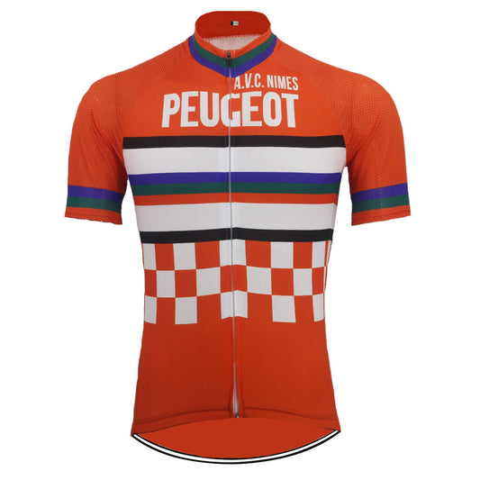 Maillot de cyclisme rétro Peugeot A.V.C. Nîmes