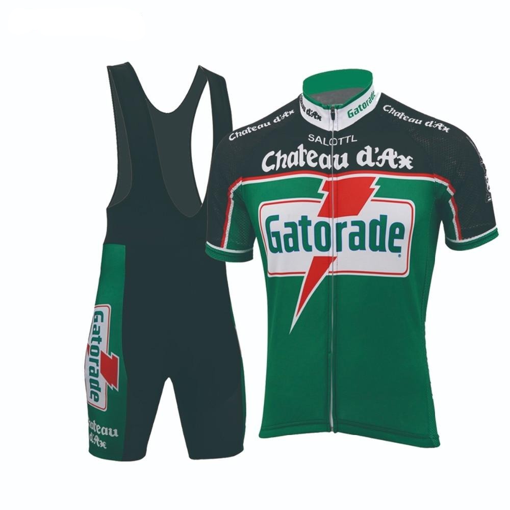 Ensemble de Maillot de Cyclisme Rétro Gatorade Chateau d'Ax