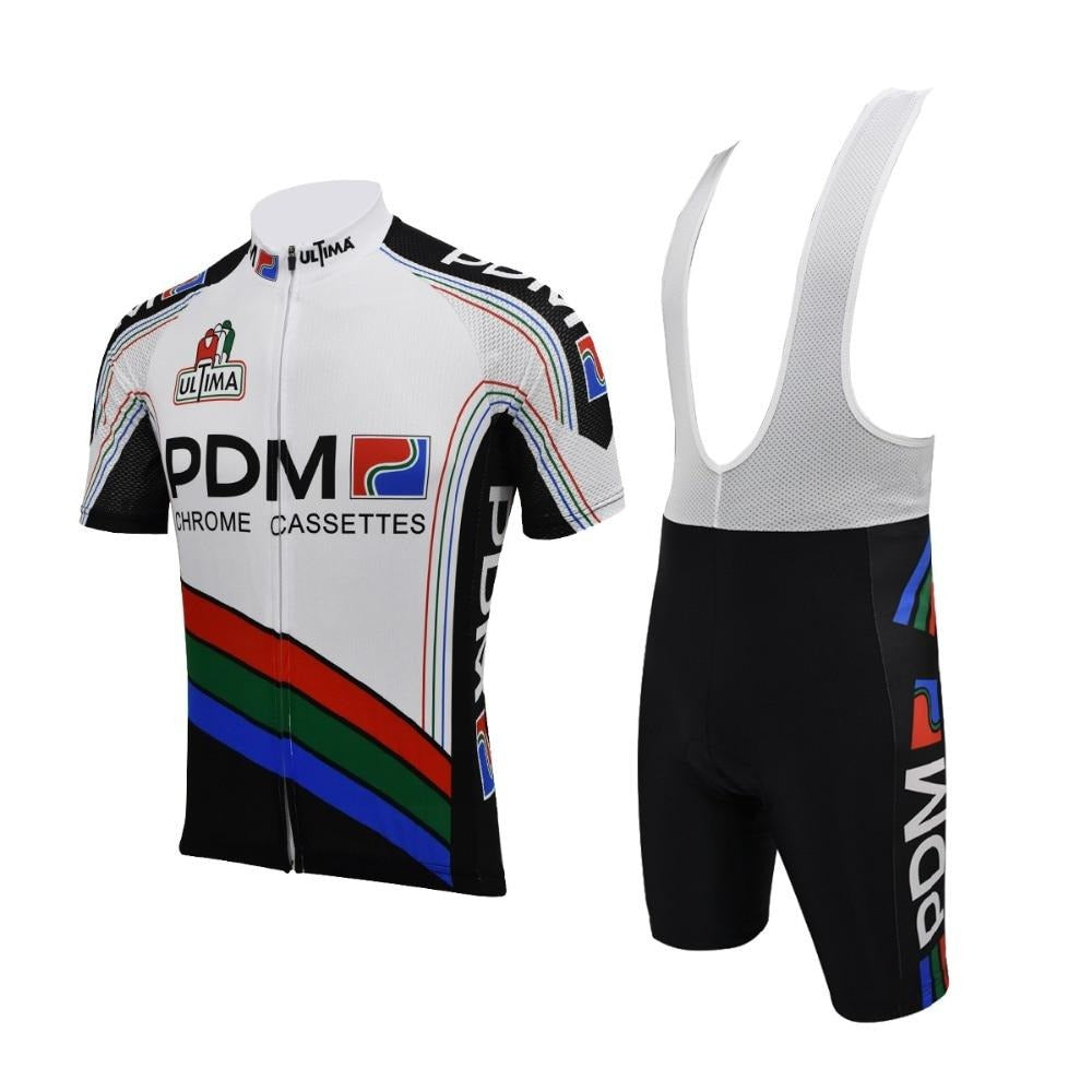 Ensemble Maillot Cycliste Rétro Équipe Cycliste PDM (Cassettes Chrome)