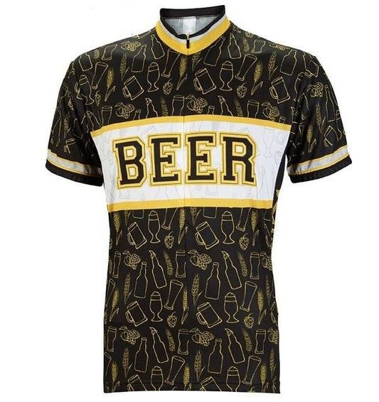 Maillot de Cyclisme Jaune Bière