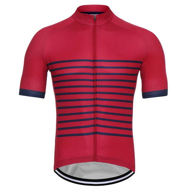 Maillot de cyclisme rétro à rayures